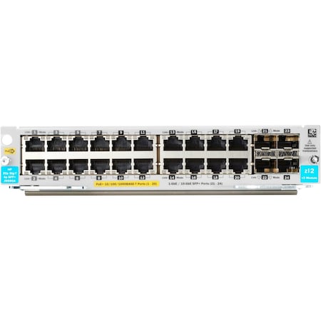Hpe Hp 20P Poe+/4P Sfp+ V3 Zl2 Mod J9990A